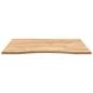 Preview: Schreibtischplatte Unbehandelt 100x80x2,5 cm Massivholz Eiche