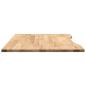 Preview: Schreibtischplatte Unbehandelt 100x80x2,5 cm Massivholz Eiche
