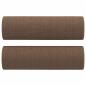 Preview: 2-Sitzer-Sofa mit Zierkissen Braun 120 cm Stoff