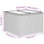 Preview: 7-tlg. Garten-Sofagarnitur mit Kissen Braun Poly Rattan
