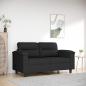 Preview: ARDEBO.de - 2-Sitzer-Sofa Schwarz 120 cm Mikrofasergewebe