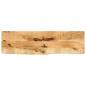 Preview: ARDEBO.de - Tischplatte 100x20x3,8 cm Baumkante Massivholz Raues Mangoholz