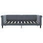 Preview: Tagesbett Dunkelgrau 90x190 cm Samt