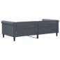 Preview: Tagesbett Dunkelgrau 90x190 cm Samt