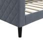 Preview: Tagesbett Dunkelgrau 90x190 cm Samt