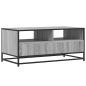Preview: Couchtisch Grau Sonoma 100x50x45 cm Holzwerkstoff und Metall