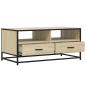 Preview: Couchtisch Sonoma-Eiche 100x50x45 cm Holzwerkstoff und Metall