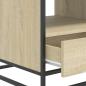 Preview: Couchtisch Sonoma-Eiche 100x50x45 cm Holzwerkstoff und Metall