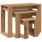 Preview: Satztische 3 Stk. Artisan-Eiche Holzwerkstoff