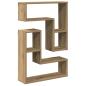 Preview: ARDEBO.de - Wandregale 2 Stk. Artisan-Eiche 50x15x50 Holzwerkstoff