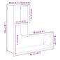Preview: Wandregale 2 Stk. Artisan-Eiche 50x15x50 Holzwerkstoff