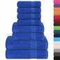 Preview: 8-tlg. Handtuch-Set Blau 360 g/m² 100% Baumwolle