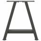 Preview: Couchtischbeine A-Form 2 Stk. Anthrazit 38x(42-43) cm Stahl