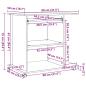 Preview: Schreibtisch Altholz-Optik 80x50x75 cm Holzwerkstoff