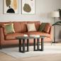 Preview: Couchtischbeine T-Form 2 Stk. Schwarz 28x25x(42-43) cm Stahl