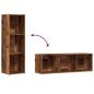 Preview: Bücherregal Altholz-Optik 36x30x114 cm Holzwerkstoff