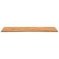Preview: Schreibtischplatte Hellbraun 140x50x2,5 cm Massivholz Eiche