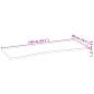 Preview: Schreibtischplatte Hellbraun 140x50x2,5 cm Massivholz Eiche