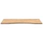 Preview: Schreibtischplatte Unbehandelt 100x50x2,5 cm Massivholz Eiche