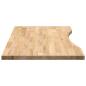 Preview: Schreibtischplatte Unbehandelt 100x50x2,5 cm Massivholz Eiche