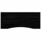 Preview: Schreibtischplatte Dunkelbraun 120x50x2,5 cm Massivholz Eiche