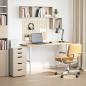 Preview: Schreibtischplatte Unbehandelt 140x60x2,5 cm Massivholz Eiche