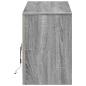 Preview: TV-Schrank mit LED-Beleuchtung Grau Sonoma 140x34x50 cm