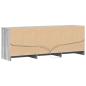 Preview: TV-Schrank mit LED-Beleuchtung Grau Sonoma 140x34x50 cm