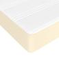 Preview: ARDEBO.de - Boxspringbett mit Matratze Creme 140x200 cm Kunstleder