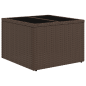 Preview: 7-tlg. Garten-Sofagarnitur mit Kissen Braun Poly Rattan