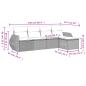 Preview: 5-tlg. Garten-Sofagarnitur mit Kissen Braun Poly Rattan