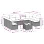 Preview: 10-tlg. Garten-Sofagarnitur mit Kissen Braun Poly Rattan