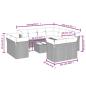 Preview: 12-tlg. Garten-Sofagarnitur mit Kissen Braun Poly Rattan