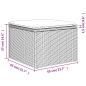 Preview: 7-tlg. Garten-Sofagarnitur mit Kissen Braun Poly Rattan