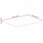Preview: Tischplatte 90x70x1,5 cm Rechteckig Altholz Massiv
