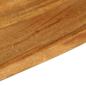 Preview: Tischplatte mit Baumkante 140x60x2,5 cm Massivholz Mango