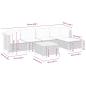 Preview: 6-tlg. Garten-Sofagarnitur mit Kissen Beige Poly Rattan