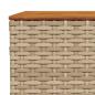 Preview: 6-tlg. Garten-Sofagarnitur mit Kissen Beige Poly Rattan
