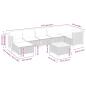Preview: 8-tlg. Garten-Sofagarnitur mit Kissen Beige Poly Rattan