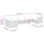 Preview: 7-tlg. Garten-Sofagarnitur mit Kissen Beige Poly Rattan