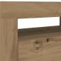 Preview: TV-Schrank mit LED Artisan-Eiche 120x35x40 cm Holzwerkstoff