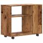 Preview: Beistelltisch Altholz-Optik 70x35x55 cm Holzwerkstoff