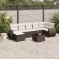 Preview: ARDEBO.de - 8-tlg. Garten-Sofagarnitur mit Kissen Braun Poly Rattan