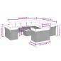 Preview: 14-tlg. Garten-Sofagarnitur mit Kissen Braun Poly Rattan