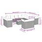 Preview: 14-tlg. Garten-Sofagarnitur mit Kissen Braun Poly Rattan