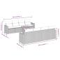 Preview: 9-tlg. Garten-Sofagarnitur mit Kissen Braun Poly Rattan