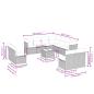 Preview: 12-tlg. Garten-Sofagarnitur mit Kissen Braun Poly Rattan