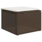 Preview: 11-tlg. Garten-Sofagarnitur mit Kissen Braun Poly Rattan