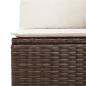 Preview: 4-tlg. Garten-Sofagarnitur mit Kissen Braun Poly Rattan