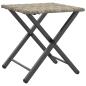 Preview: 5-tlg. Garten-Essgruppe Klappbar Hellgrau Poly Rattan